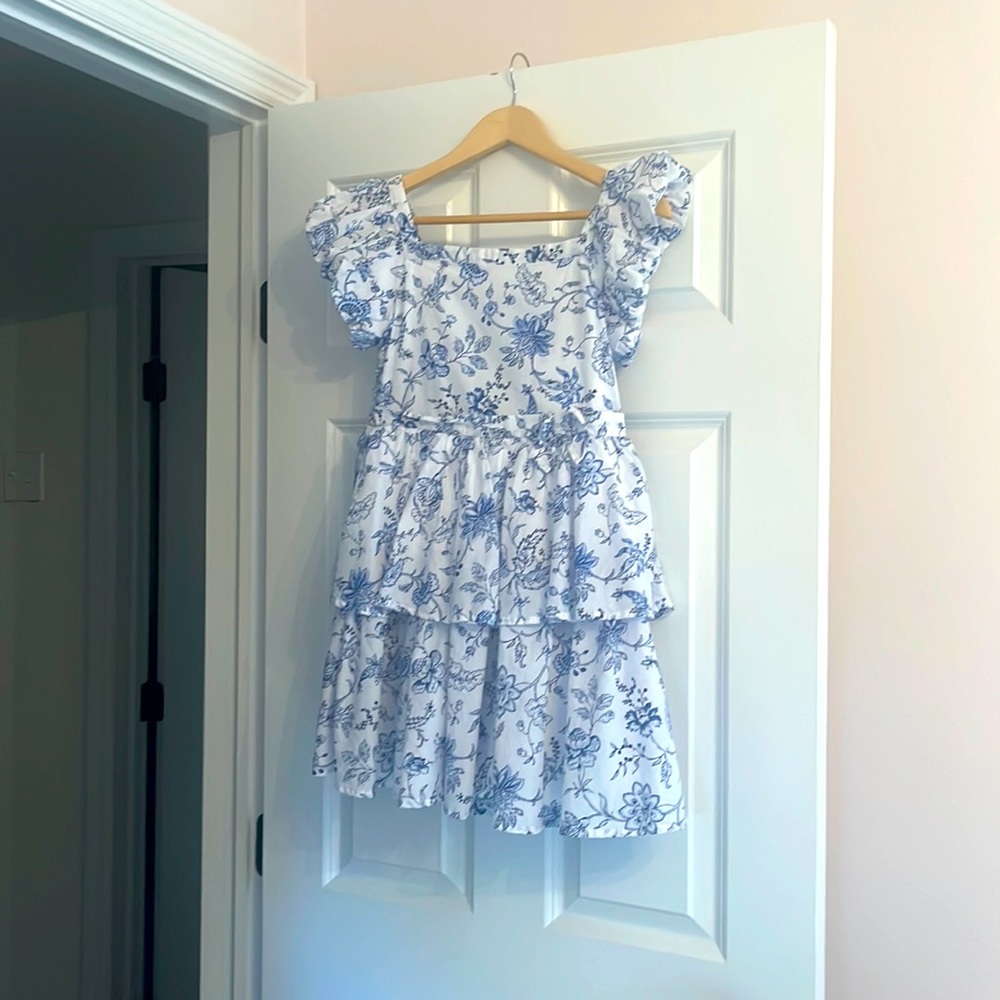 Janie and Jack girls tiered floral dress